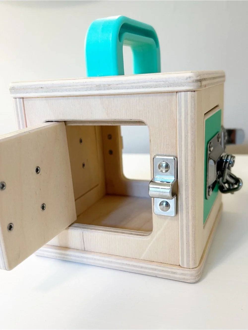 Love very Lockbox Wooden Toy - Portable Problem-Solving Activity